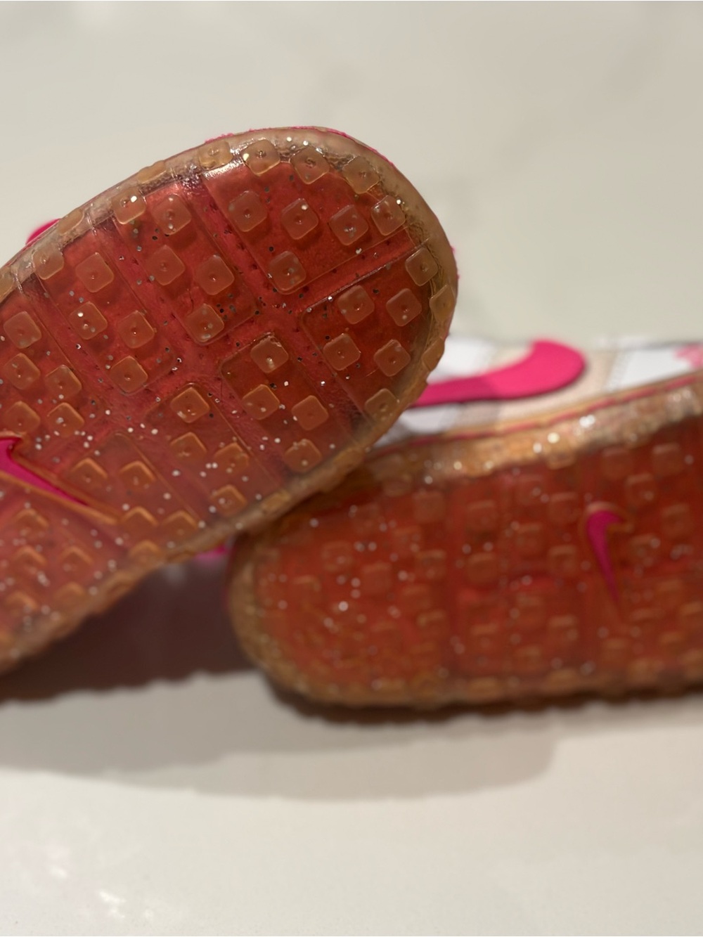 Nike Y2K 2010 Toddler Floral Pink White Velcro Sneakers Size 7C Hook & Loop - Picture 8 of 11